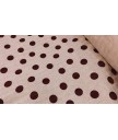 Punto de algodon fondo rosa lunar granates 60% poliester 37% viscosa 3% elastan 1.50 ancho