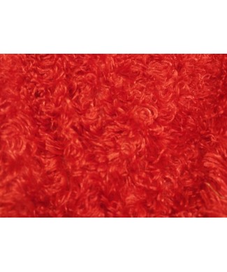 Pelo Monster rojo 100% poliéster 1,50 de ancho
