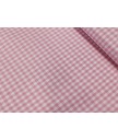 Vichi 100% algodón rosa 1.50 ancho cuadro 0,5cm
