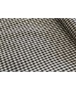 Vichi 100% algodón negro 1,50 ancho cuadro 0,5cm