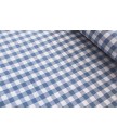 Vichi 100% algodón azul añil 1,50 ancho cuadro 1cm