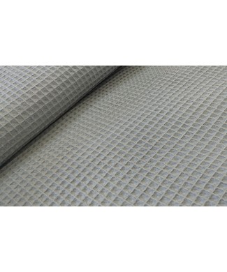 Pique waffle 100% algodón gris 1,50 ancho