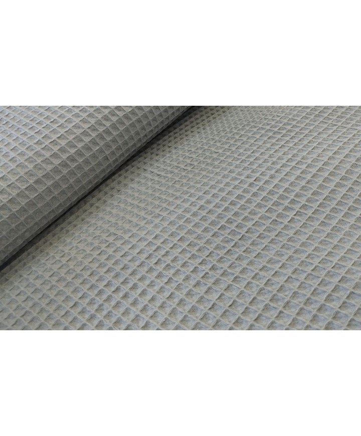 Pique waffle 100% algodón gris 1,50 ancho