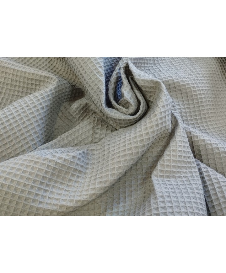 Pique waffle 100% algodón gris 1,50 ancho