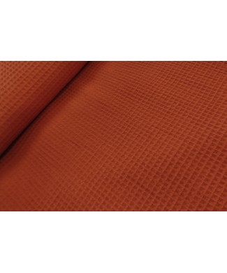Piqué waffle 100% algodon teja 1,50 de ancho