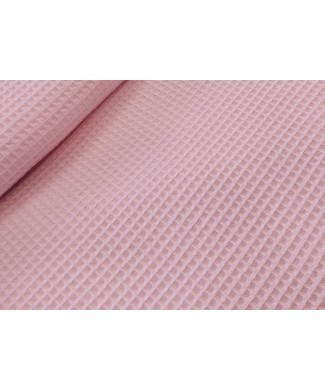 Piqué waffle 100% algodon rosa 1,50 de ancho