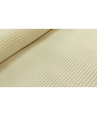 Piqué waffle 100% algodon beige 1,50 ancho