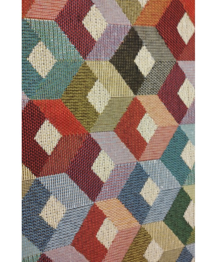 Tapicería rustica hexagonos 2.80 de ancho