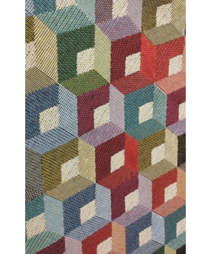Tapicería rustica hexagonos 2.80 de ancho