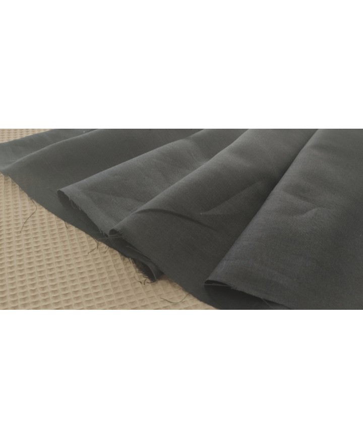 Lino negro 50% algodón 50% lino 1,50 de ancho