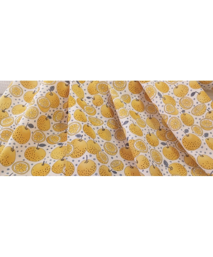 Algodón 100% limones