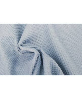 Pique waffle 100% algodón azul añil1,50 ancho