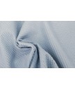 Pique waffle 100% algodón azul añil1,50 ancho