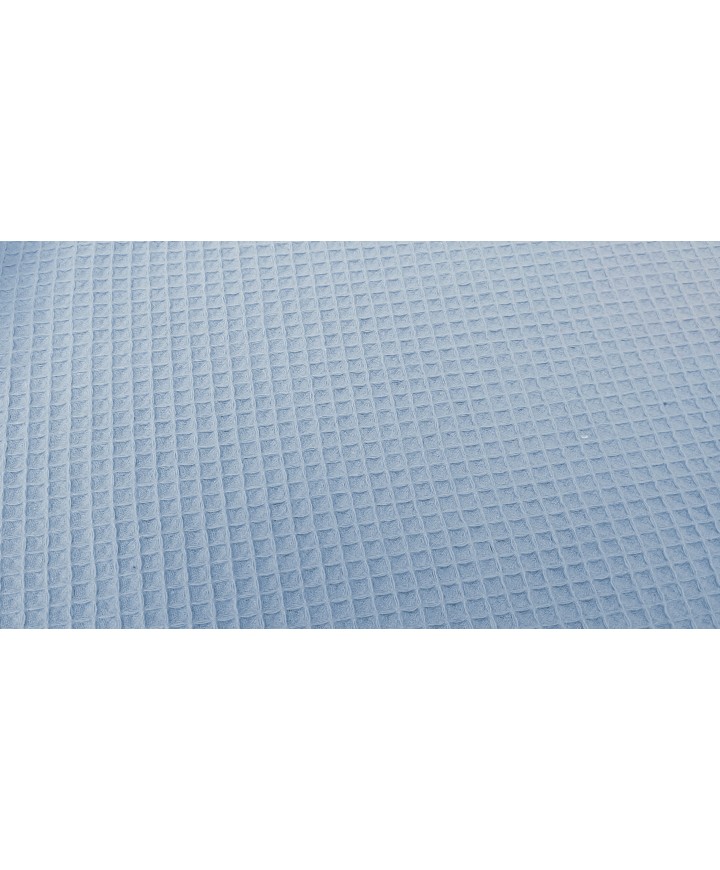 Pique waffle 100% algodón azul añil1,50 ancho