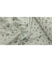 Muselina 100% algodón blanca estampado setas1,40m  ancho