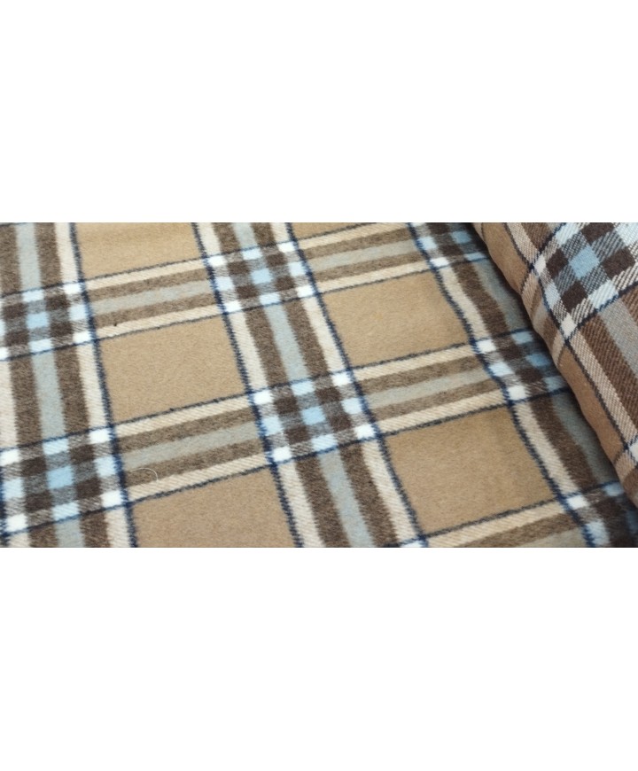 Cuadro en paño Camel y azul 1,50 de ancho 
